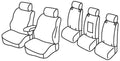 Set coprisedili Superior - Nocciola - compatibile per Toyota Verso (06/09>02/18)