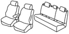 Set coprisedili Superior - Nero/Rosso - compatibile per Toyota C-HR (12/16>11/23) Hybrid
