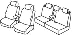 Set coprisedili Superior - Nero/Rosso - compatibile per Toyota Verso-S (03/11>06/15)