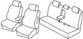 Set coprisedili Superior - Nero/Blu - compatibile per Toyota Rav4 (11/17>02/19) Hybrid