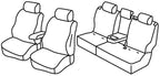 Set coprisedili Superior - Grigio/Nero - compatibile per Toyota Land Cruiser 5p (11/13>07/24)