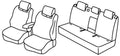 Set coprisedili Superior - Nocciola - compatibile per Toyota Rav4 (03/19>12/25) Hybrid