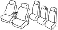 Set coprisedili Superior - Beige - compatibile per Toyota Avensis Verso (05/01>12/08)