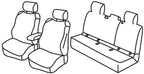 Set coprisedili Superior - Nero/Blu - compatibile per Toyota Corolla 5p (03/19>06/25)