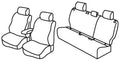 Set coprisedili Superior - Nero/Grigio - compatibile per Toyota Yaris 5p (09/20>)