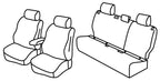 Set coprisedili Superior - Nero/Rosso - compatibile per Toyota Yaris Cross 5p (09/21>)