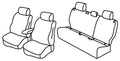 Set coprisedili Superior - Grigio/Nero - compatibile per Toyota Yaris Cross 5p (09/21>)