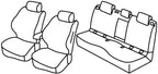 Set coprisedili Superior - Nocciola - compatibile per Toyota Corolla Cross 5p (09/22>) Hybrid