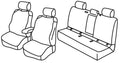 Set coprisedili Superior - Nero/Blu - compatibile per Toyota Corolla Sedan EU 4p (03/19>)