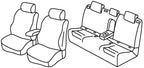 Set coprisedili Superior - Nero/Rosso - compatibile per Volkswagen Golf VII 5p (11/12>12/19) Comfortline, BlueMotion - Volkswagen Golf VII Variant (10/13>05/20)