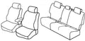 Set coprisedili Superior - Nocciola - compatibile per Volkswagen Golf VII Sportsvan (05/14>08/18) Trendline