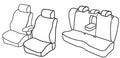 Set coprisedili Superior - Nocciola - compatibile per Volkswagen Passat 4p (03/05>12/10) Trendline