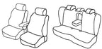 Set coprisedili Superior - Grigio/Nero - compatibile per Volkswagen Passat 4p (03/05>12/10) Trendline