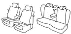 Set coprisedili Superior - Nero/Blu - compatibile per Volkswagen Passat 4p (03/05>12/10) Sportline