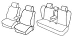 Set coprisedili Superior - Nero/Grigio - compatibile per Volkswagen Passat 4p (01/11>10/14) Trendline