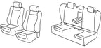 Set coprisedili Superior - Grigio/Nero - compatibile per Volkswagen Passat 4p (12/14>10/20) Comfortline