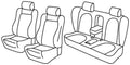 Set coprisedili Superior - Nero/Grigio - compatibile per Volkswagen Passat cc (06/08>02/12)
