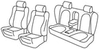 Set coprisedili Superior - Nero/Grigio - compatibile per Volkswagen Passat cc (06/08>02/12)