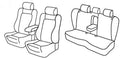 Set coprisedili Superior - Nocciola - compatibile per Skoda Kamiq (12/19>) - Volkswagen Passat cc (03/12>11/15)