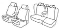 Set coprisedili Superior - Nero/Grigio - compatibile per Volkswagen Passat Variant (09/05>12/10) Sportline