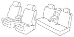 Set coprisedili Superior - Nero/Grigio - compatibile per Volkswagen Golf VI 5p (11/08>10/12) GTD, GTI