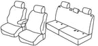 Set coprisedili Superior - Nero/Grigio - compatibile per Volkswagen Amarok (04/11>06/16) Trendline