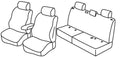 Set coprisedili Superior - Beige - compatibile per Volkswagen Amarok (04/11>06/16) Trendline