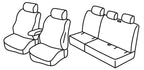 Set coprisedili Superior - Grigio/Nero - compatibile per Volkswagen Caddy Life (01/04>08/15) Fino al 09/2010