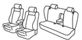 Set coprisedili Superior - Beige - compatibile per Volkswagen Passat 4p (10/96>02/05) Dal 2001