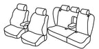 Set coprisedili Superior - Grigio/Nero - compatibile per Volkswagen Passat Variant (03/97>08/05) Dal 2001