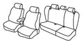 Set coprisedili Superior - Beige - compatibile per Volkswagen Passat Variant (01/11>10/14) Comfortline