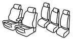 Set coprisedili Superior - Nero/Rosso - compatibile per Volkswagen Touran (05/03>07/10) Fino al 10/2006, Highline