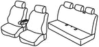 Set coprisedili Superior - Nocciola - compatibile per Volkswagen Multivan T5 (04/03>03/15) - Volkswagen Transporter T5 (04/03>03/15) - Volkswagen Transporter T6 (04/15>12/19) - Volkswagen Transporter T6.1 (01/20>12/24)