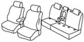 Set coprisedili Superior - Nero/Grigio - compatibile per Volkswagen Tiguan (05/16>11/23) Business