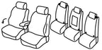 Set coprisedili Superior - Beige - compatibile per Volkswagen Touran (09/15>) Comfortline