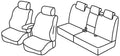Set coprisedili Superior - Beige - compatibile per Volkswagen Tiguan (12/07>08/11) Trendline