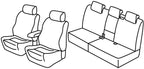 Set coprisedili Superior - Nero/Blu - compatibile per Volkswagen Tiguan (12/07>08/11) Sportline