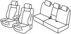Set coprisedili Superior - Nero/Rosso - compatibile per Volkswagen Tiguan (12/07>08/11) Sportline