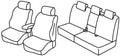 Set coprisedili Superior - Grigio/Nero - compatibile per Volkswagen Tiguan (09/11>04/16) Trendline