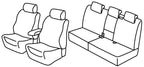 Set coprisedili Superior - Grigio/Nero - compatibile per Volkswagen Tiguan (09/11>04/16) Trendline