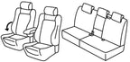 Set coprisedili Superior - Nocciola - compatibile per Volkswagen Tiguan (09/11>04/16) Sportline
