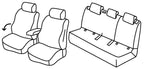 Set coprisedili Superior - Grigio/Nero - compatibile per Volkswagen T-Cross (04/19>) R-Line, Style