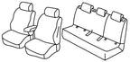 Set coprisedili Superior - Nero/Grigio - compatibile per Volkswagen T-Cross (04/19>)