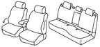 Set coprisedili Superior - Nero/Grigio - compatibile per Volkswagen T-Roc (11/17>08/25)