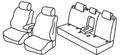Set coprisedili Superior - Nero/Grigio - compatibile per Volkswagen Golf VIII 5p (01/20>) Life