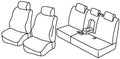 Set coprisedili Superior - Beige - compatibile per Volkswagen Touareg (05/10>06/18)