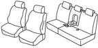 Set coprisedili Superior - Nero/Grigio - compatibile per Volkswagen Touareg (05/10>06/18)