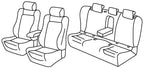 Set coprisedili Superior - Nero/Rosso - compatibile per Volkswagen Passat 4p (12/14>10/20) Elegance