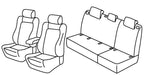 Set coprisedili Superior - Nero/Blu - compatibile per Volkswagen Golf VI Variant (10/09>09/13)