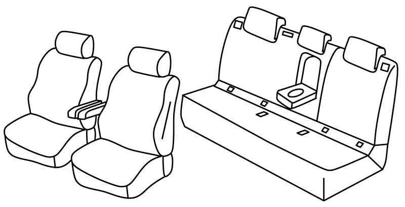 Set coprisedili Superior - Nocciola - compatibile per Volkswagen ID.3 (08/20>)